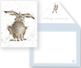 Wrendale Designs 'Hare-Brained' miniature card