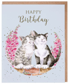 Wrendale Designs 'Happy Purrthday' Cat Birthday card