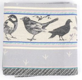Bunzlau Tea Towel Birds Grey
