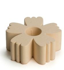 Rustik Lys - Mini Kandelaar - Flower Petal - Apricot