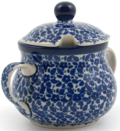 Bunzlau Sugar Bowl Indigo