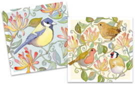Emma Ball Mini Cards Garden Birds - set van 10 met envelop