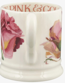 Emma Bridgewater Roses All My Life - Set Of 2 1/2 Pint Mugs Boxed