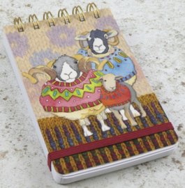 Emma Ball Mini Spiral Pad - Sheep in Sweaters *kleur elastiek meer als op foto 3*