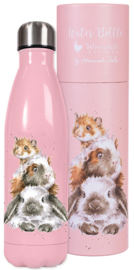 Wrendale Designs 'Piggy in the Middle' Water Bottle 500 ml