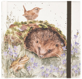 Wrendale Designs Notebook 'The Wild Patch' Hedgehog
