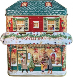 Blikje Winkel met Luifel - Christmas Sweet Shop