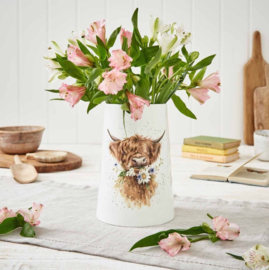 Wrendale Designs 'Daisy Coo' Vase -20 cm hoog-