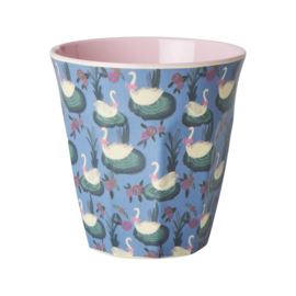 Rice Melamine Cup - Swan Lake - 250 ml