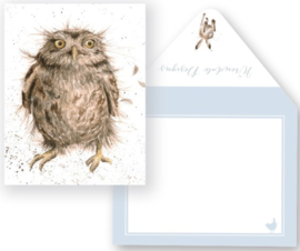 Wrendale Designs 'What a Hoot' miniature card