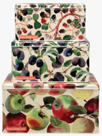 Emma Bridgewater Vegetable Garden Apples Set of 3 Square Cake Tins