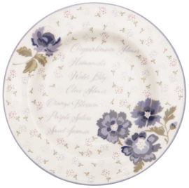 GreenGate Small Plate Beatrice white -stoneware-