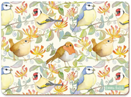 Emma Ball Placemat Garden Birds 28,5 x 20,8 cm - per stuk