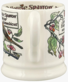 Emma Bridgewater Birds In The Hedgerow Spindle & House Sparrow 1/2 Pint Mug