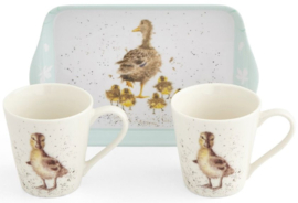 Wrendale Designs 'Lovely Mum' Two Mug & Tray Set