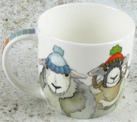 Emma Ball Mug with Gift Box - Happy Sheep -mok met rond oor-