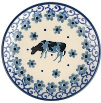 Bunzlau Teabag Dish Ø 10 cm - Cow -Limited Edition-