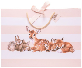Wrendale Designs Gift Bag - Large 'Little Forest' Woodland Animal