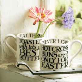 Emma Bridgewater Black Toast Hot Cross Buns 1/2 Pint Mug
