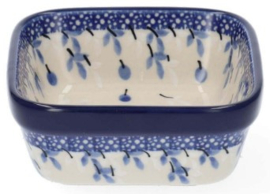 Bunzlau Square Bowl 170 ml 10 x 10 cm Berry Dance