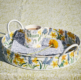 Emma Bridgewater Little Daffodils Large Handled Tin Tray