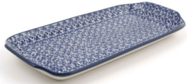 Bunzlau Cake Dish Oblong Indigo