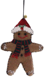 Meander Peperkoek Mannetje met Kerstmuts -vilt-
