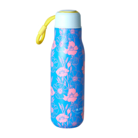 Rice Isolating Drinking Bottle with 'Poppies Love' print - RVS