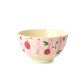 Rice Small Melamine Bowl - Cherry Print