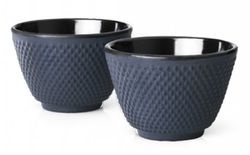 Bredemeijer Cast Iron Tea Cups -set of 2- Xilin Blue