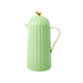 Rice Thermo with Gold Bird on Lid - Pastel Green - 1 liter