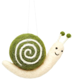 Sass & Belle Garden Snail Felt Decoration