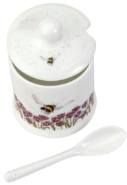 Wrendale Designs 'Flight of the Bumblebee' Conserve Pot and Spoon