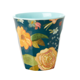 Rice Medium Melamine Cup with Selma's Fall Flower Print