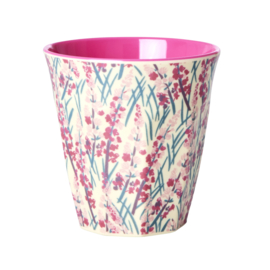 Rice Medium Melamine Cup - Floral Field Print