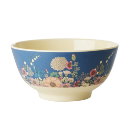 Rice Medium Melamine Bowl - Flower Collage Print