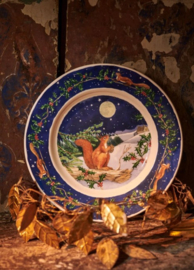 Emma Bridgewater - Winter Animals - Midnight Squirrel - 8 1/2 Inch Plate