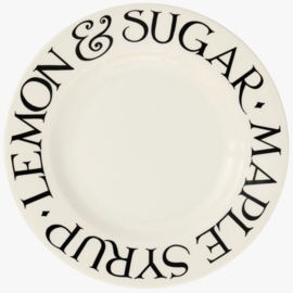 Emma Bridgewater Black Toast - Lemon & Sugar - 8 1/2 Inch Plate