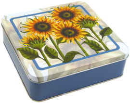 Emma Ball Square Tin - Sunflowers