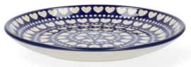 Bunzlau Plate Ø 23,5 cm - Blue Valentine