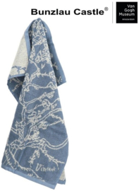 Bunzlau Kitchen Towel - Almond Blossom Grey Blue - Van Gogh Collection