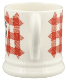 Emma Bridgewater Red Gingham - Blooming Good Tea - 1/2 Pint Mug