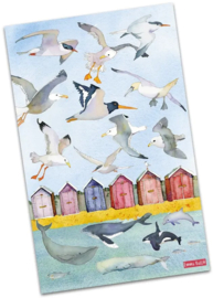 Emma Ball Cotton Tea Towel - Sea Life