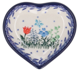 Bunzlau Teabag Dish Heart Tulip Horizon -Limited Edition-