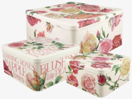 Emma Bridgewater Roses All My Life - Set of 3 Square Cake Tins