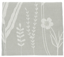 Bunzlau Tea Towel Wild Flowers Dark Green