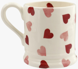 Emma Bridgewater Pink Hearts - Mummy - 1/2 Pint Mug -kleine letters- *b-keuze*