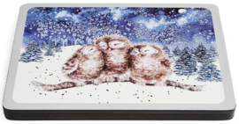 Wrendale Designs Placemats 'Winter Skies' Animal - Set of 4  -small size-