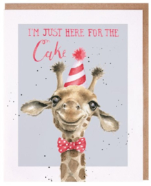 Wrendale Designs 'Here for the Cake' Birthday Card