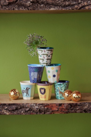 Rice Small Melamine Cup - Assorted Jungle Print Prints - 6 pcs.